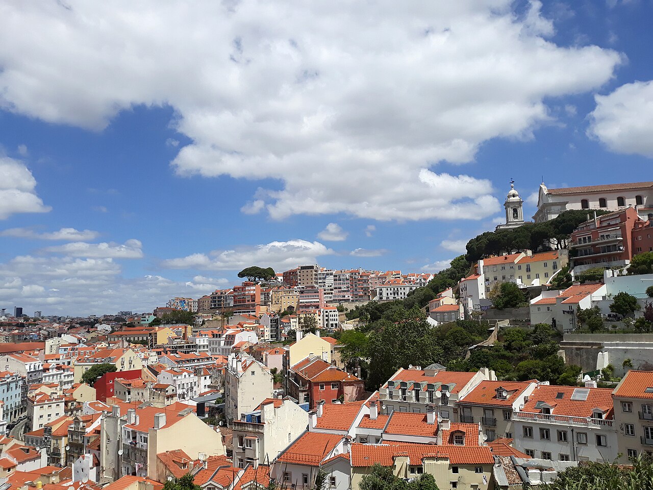 Panorama de Lisbonne vers le quartier de Graça.